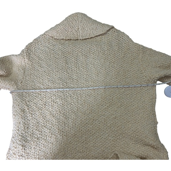 Free People Sz XS Oversized Tan Cozy Knit Teddy Fall Essential layering Cardigan - Picture 6 of 9